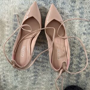 Women's Nude Lace-Up Heels Size EU 38